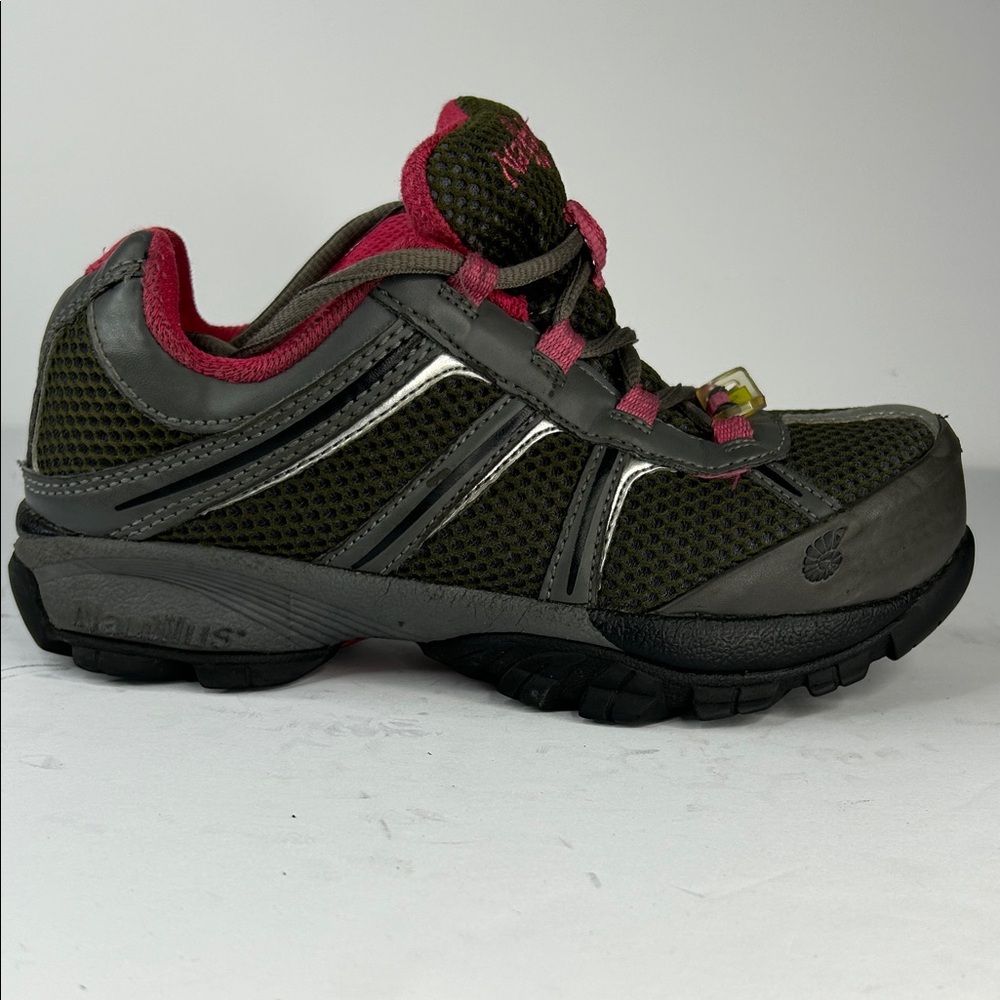Nautilus Gray and Pink Mesh Sneakers